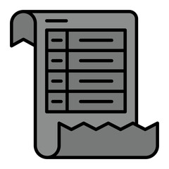   Invoice line filled icon