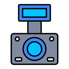   Camcorder line filled icon