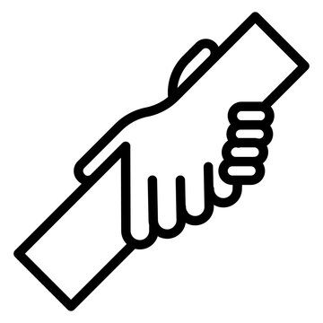 Helping Hands icon vector image. Can be used for Charity.
