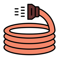   Water Hose line filled icon
