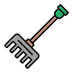   Pitchfork line filled icon
