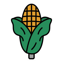   Corn line filled icon