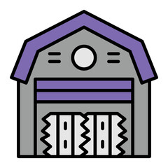   Warehouse line filled icon