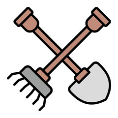   Pruning Shears line filled icon