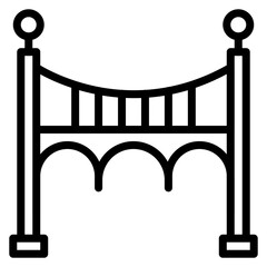 Bridging icon vector image. Can be used for Additive Maufacturing.