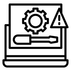 Troubleshooting icon vector image. Can be used for Business Onboarding.