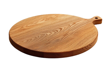 Cheese Board Crafted from Wood isolated on transparent Background