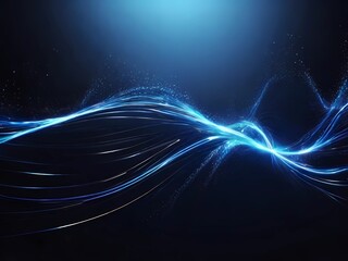 Fototapeta na wymiar Glowing blue mesh displayed in a 3D wireframe on a background 