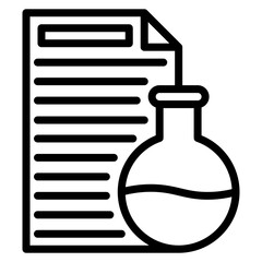 Lab Report icon vector image. Can be used for Virtual Lab.