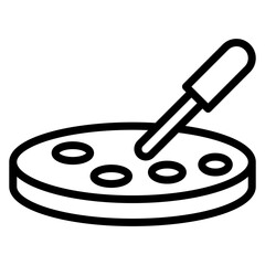 Petri Dish icon vector image. Can be used for Virtual Lab.