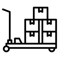 Material Handler icon vector image. Can be used for Construction Vehicles.