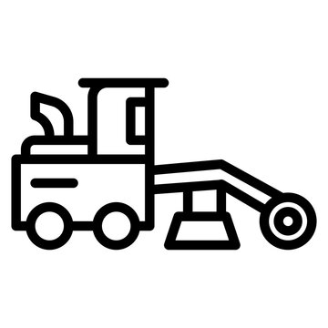 black outline street sweeper clip art preview