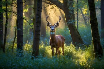 deer in the forest 