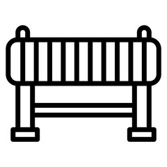 Hurdles icon vector image. Can be used for Track and Field.