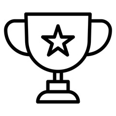 Trophy icon vector image. Can be used for Track and Field.