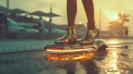 Foto op Canvas Futuristic hoverboards transportation © Hassan