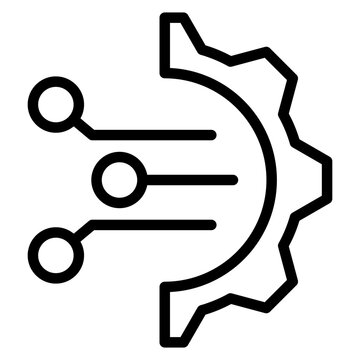 Technology icon vector image. Can be used for Robotics.
