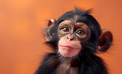 portrait of smiling monkey 