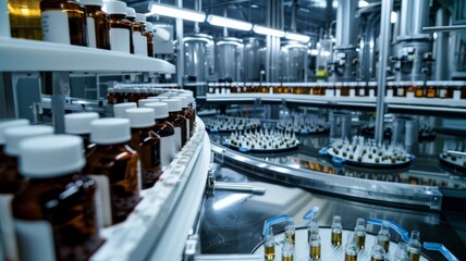 ndustrial factory producing medicines.