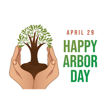 Arbor Day vector design template good for celebration usage. arbor day illustration. vector eps 10. flat design.