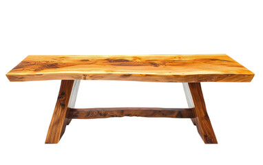 Present-day Wood Table isolated on transparent Background