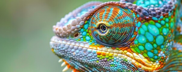 Nature Master of Disguise, A Captivating Portrait of a Chameleon in its Wild Habitat