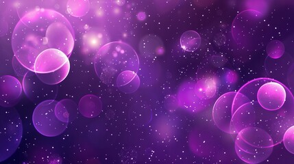 abstract violet background with scintillating circles and gloss 