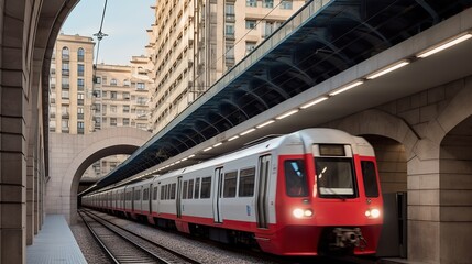 Naklejka premium Urban Metro Arrival