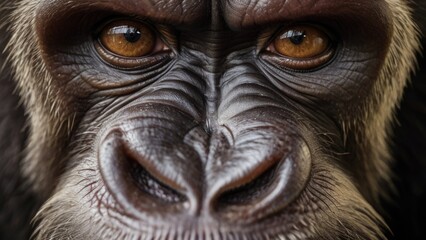 Close-up ape face