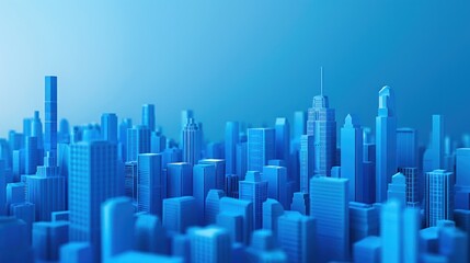 Fototapeta na wymiar Stylized Urban Cityscape