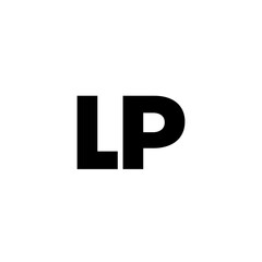 Letter L and P, LP logo design template. Minimal monogram initial based logotype.