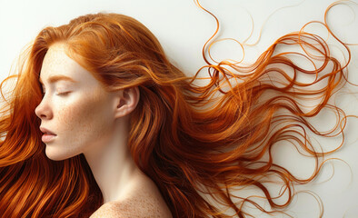 portrait of a woman with long hair