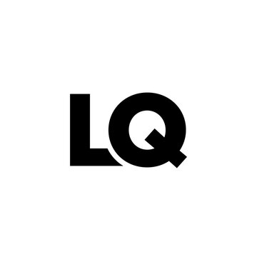 Letter L and Q, LQ logo design template. Minimal monogram initial based logotype.