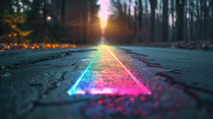 Holographic roadway markers