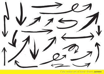 hand-drawn arrows, Cute doodle arrows for graphic and web design