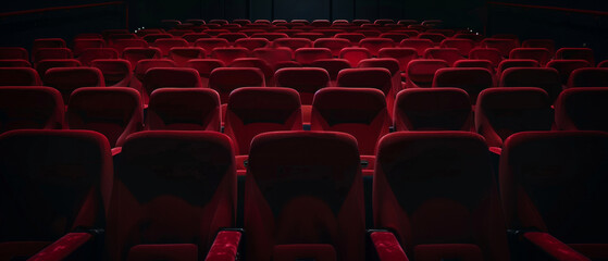 An orchestra of empty seats waits in anticipation, silent witnesses to countless stories yet to unfold.