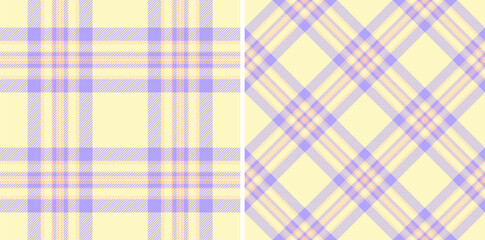 Plaid texture tartan of vector fabric seamless with a background textile check pattern.