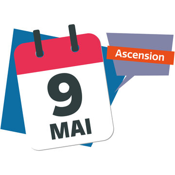 Ascension Day 2024 - French 9 May calendar date
