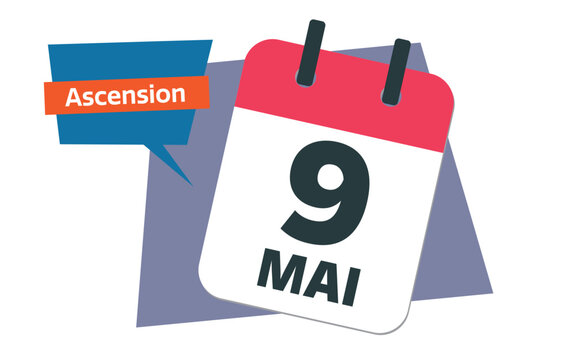 Ascension Day 2024 - French 9 May calendar date