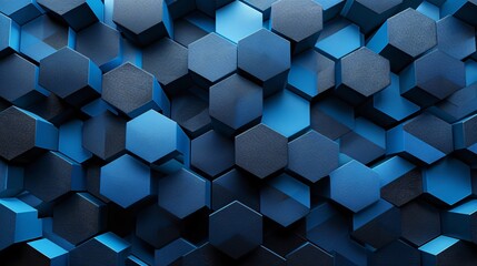 blue and black 3d geometric abstract pattern