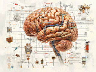 Schema di funzionamento umano androide