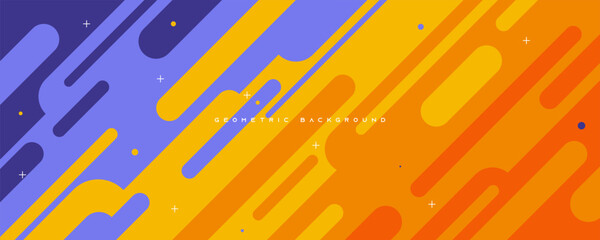 Abstract dynamic colorful background diagonal geometric shape design vector