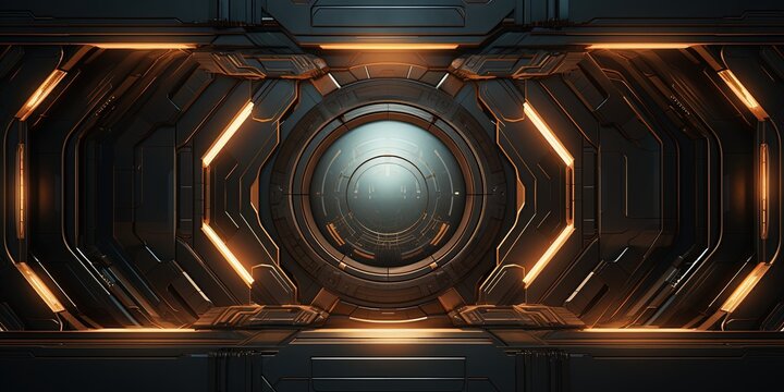 Scifi design external panels abstract. light color. illustration. Space station, spaceship, or starship Sci-fi style futuristic facility. surface abstract design.