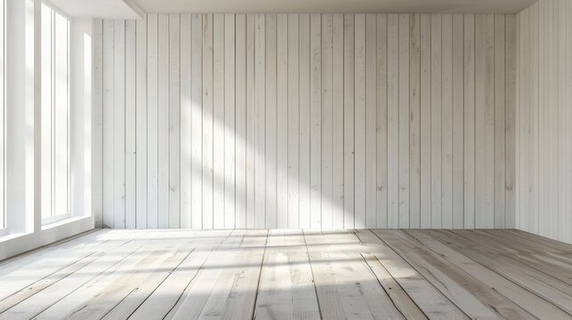 Set up a wooden backdrop by painting it white or a light color. It creates a clean, modern atmosphere for a variety of designs. Looks calm and simple