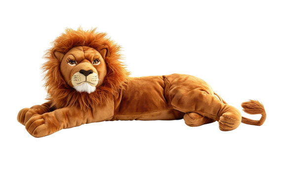 Doll Lion isolated on transparent Background