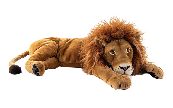 Lion Toy isolated on transparent Background