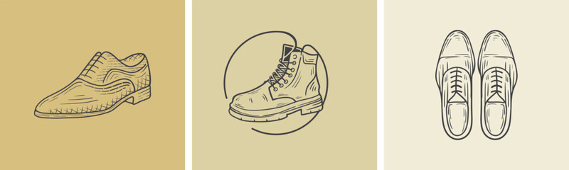 a collection of classic shoes in various styles