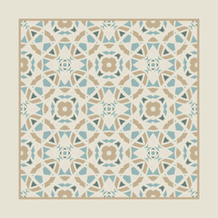 Seamless pattern in white beige blue  for decoration. Print for paper, tiles, textiles. Home  decor, interior design, cloth design.