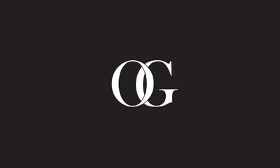 OG, GO, O, G Abstract Letters Logo Monogram	