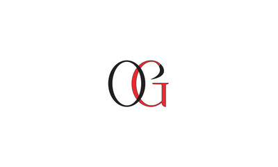 OG, GO, O, G Abstract Letters Logo Monogram	